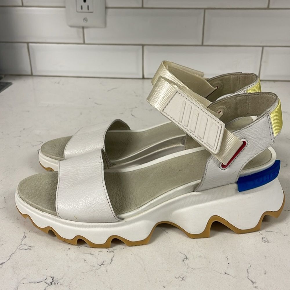 SOREL KINETIC™ WOMEN'S WEDGE SANDAL Size 10 Sea Salt - Picture 10 of 16